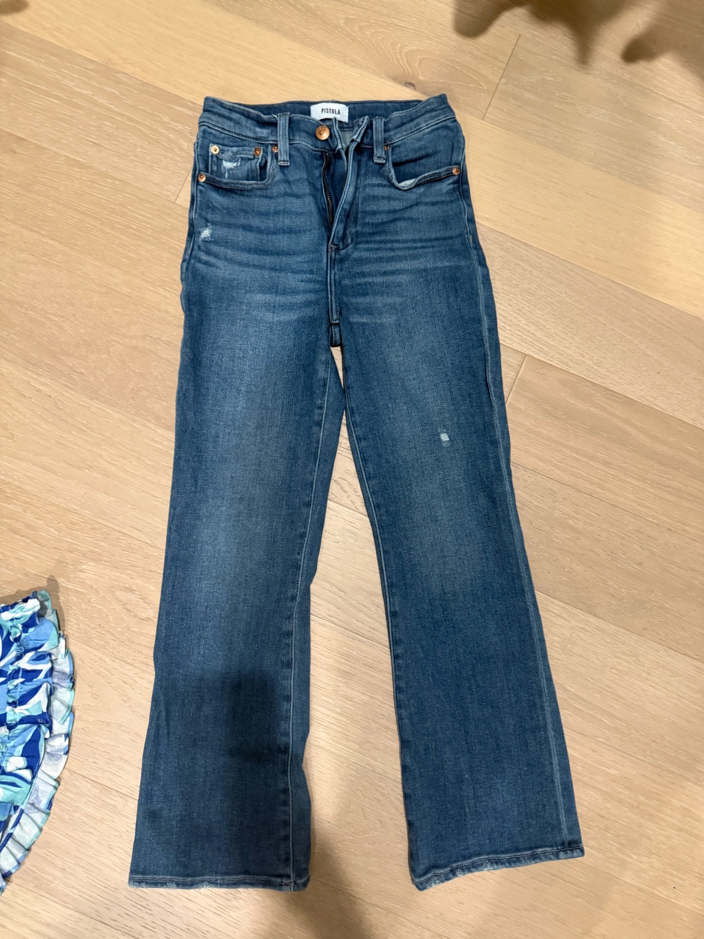 pistola Skinny Crop Jeans in Dark Blue Wash
